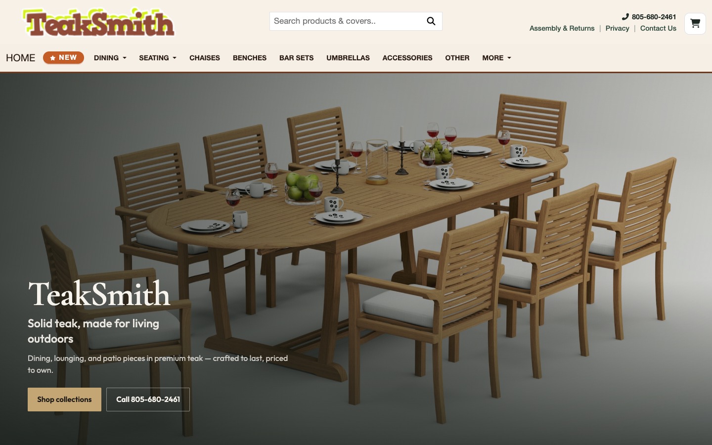 The current homepage